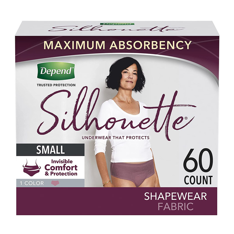 Depend Silhouette Adult Incontinence and Postpartum Underwear for Women
