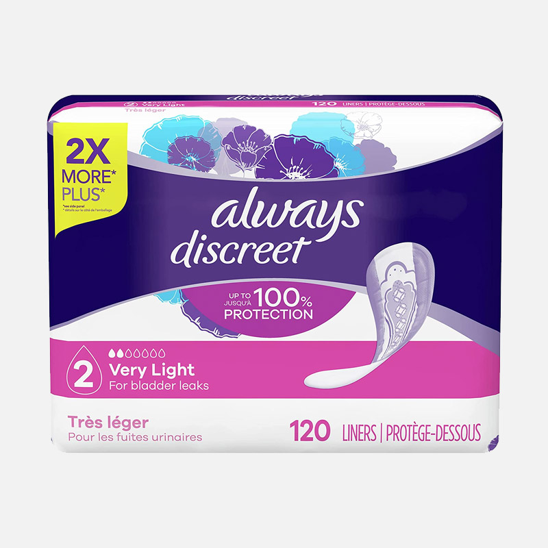 Always Discreet, Incontinence Liners